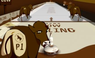 Brown Cow Curling
